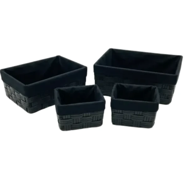 SET X4 CANASTOS RECTANG...