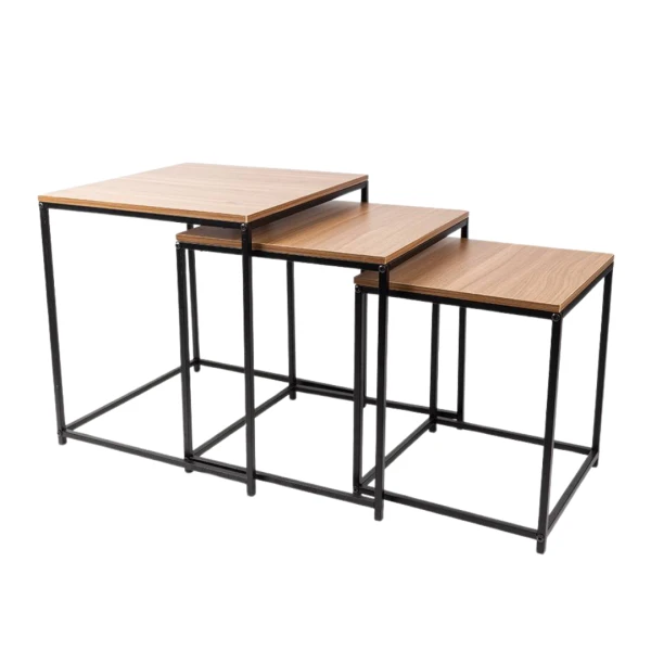 SET X3 MESAS MDF/HIERRO...
