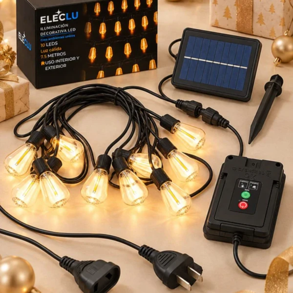GUIRNALDA LED X10 FOCOS...